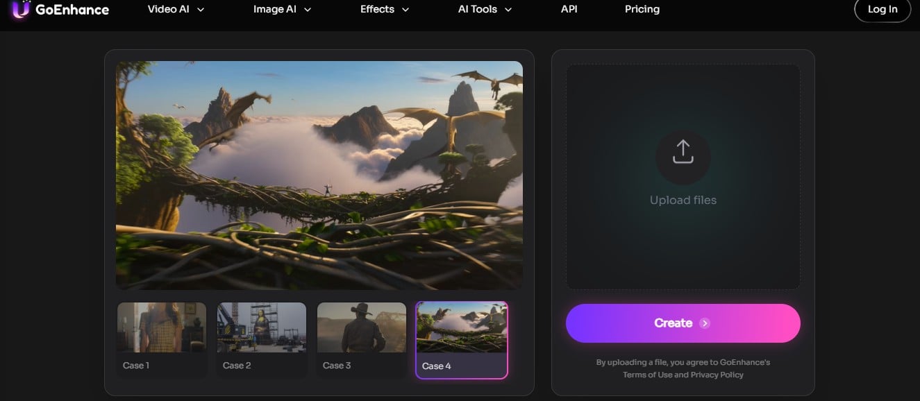 GoEnhance image-to-video editor