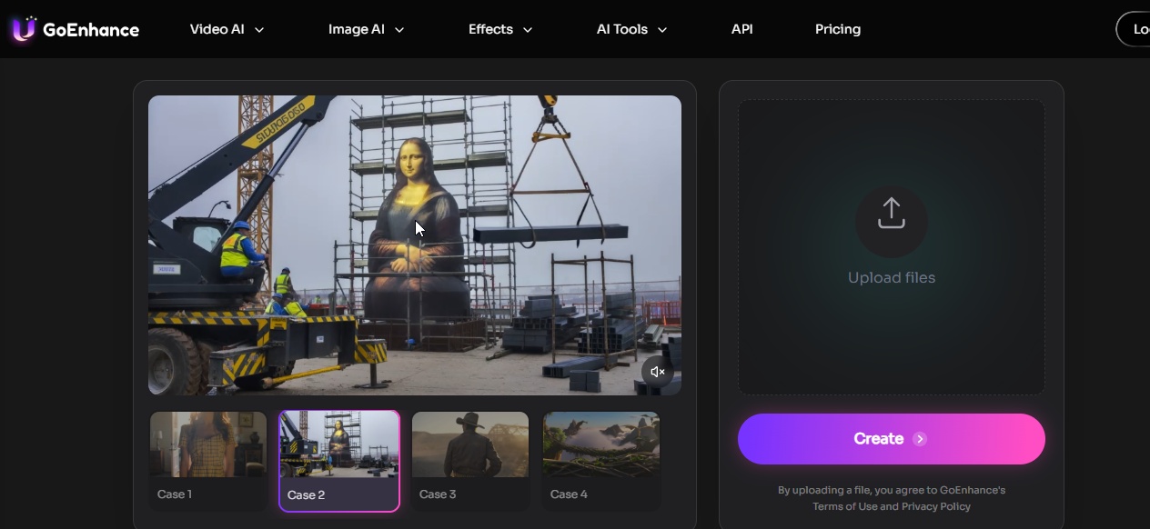 GoEnhance image to video workflow