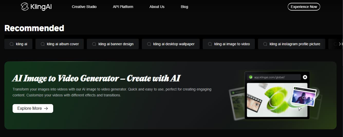 Kling AI 图像转视频工作流程