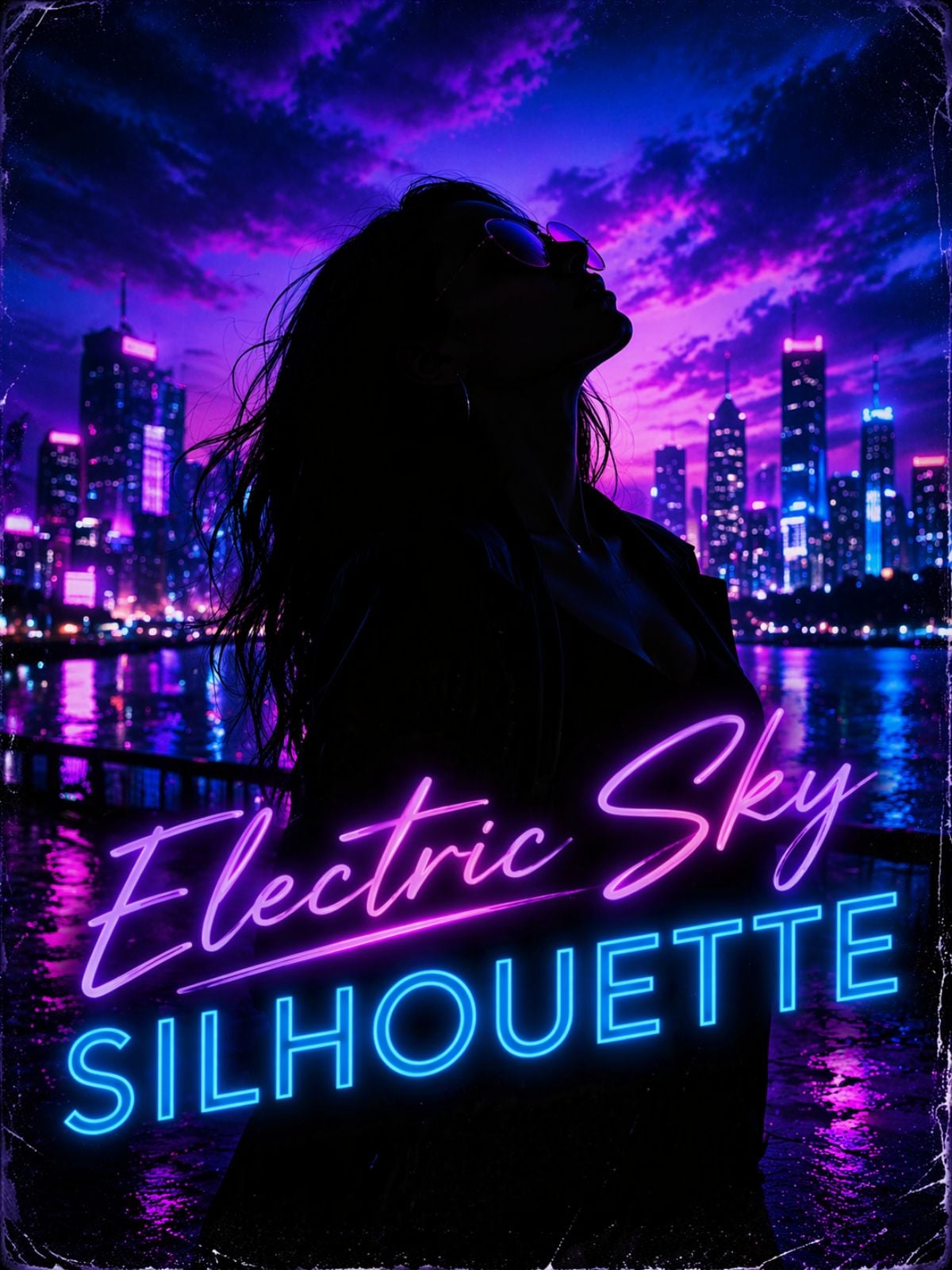 Silhouette di cielo elettrico