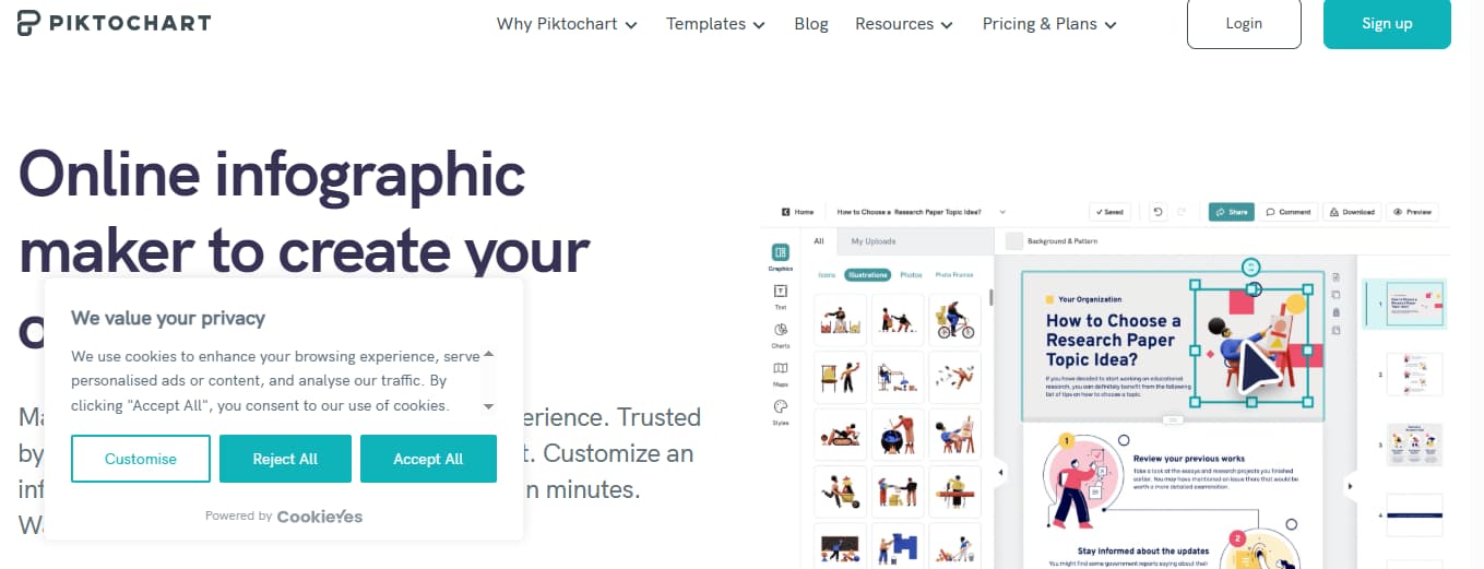 Templates de relatórios do Piktochart