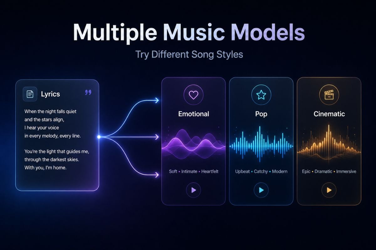 選擇 AI 音樂模型