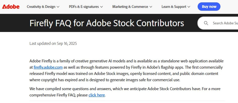 Adobe Firefly 商業安全性