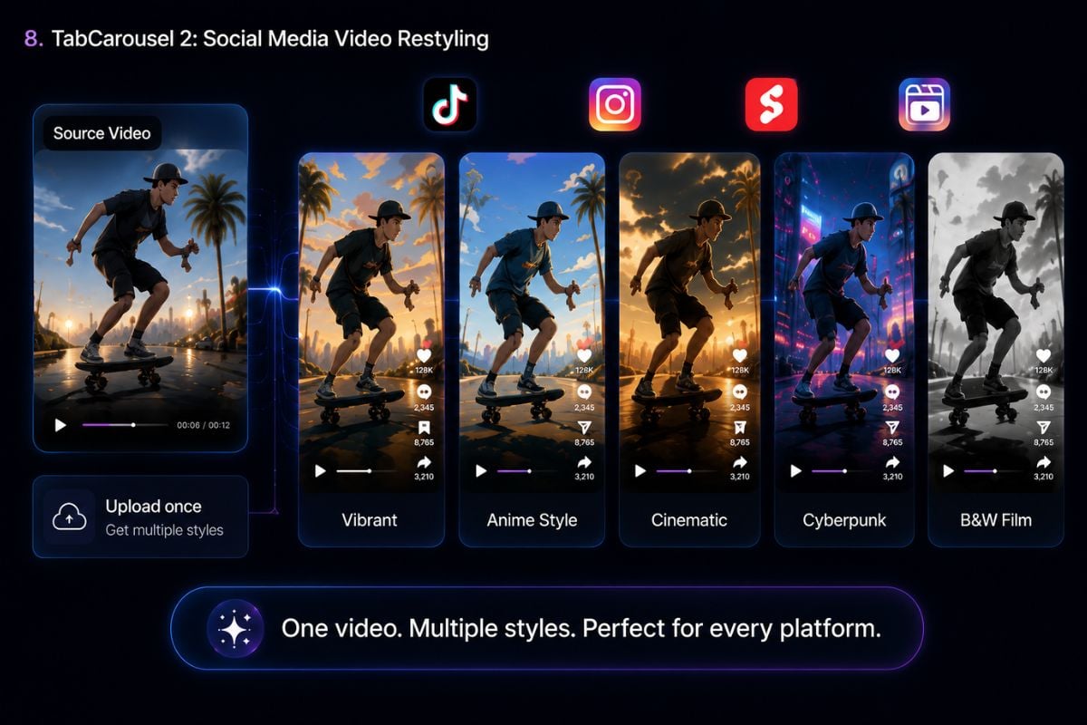 Social Media Video Restyling