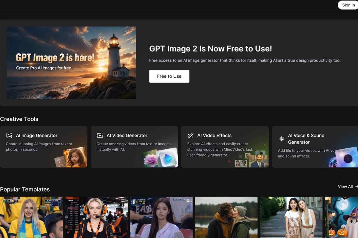 MindVideo AI product video workflow for turning product photos into short marketing videos