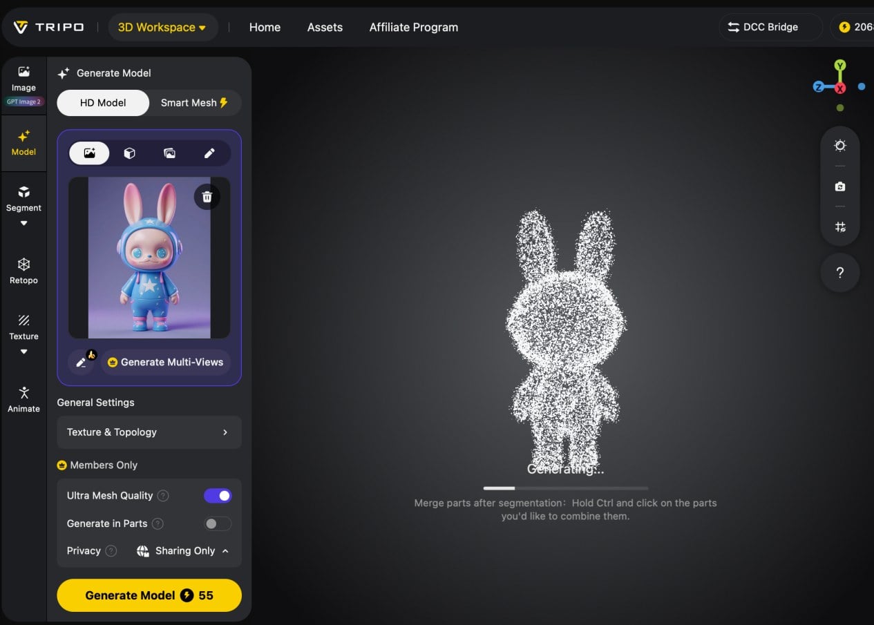 Generate a 3D Collectible Model with Tripo 1.jpg