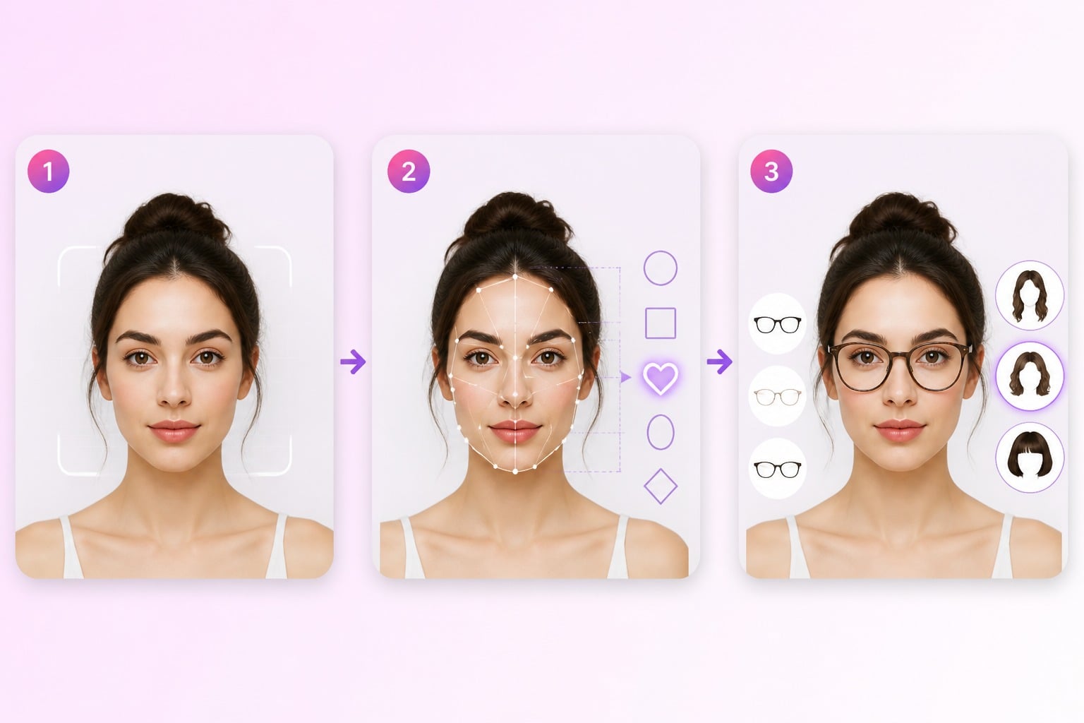 Clear Photo Requirements example for face shape detector