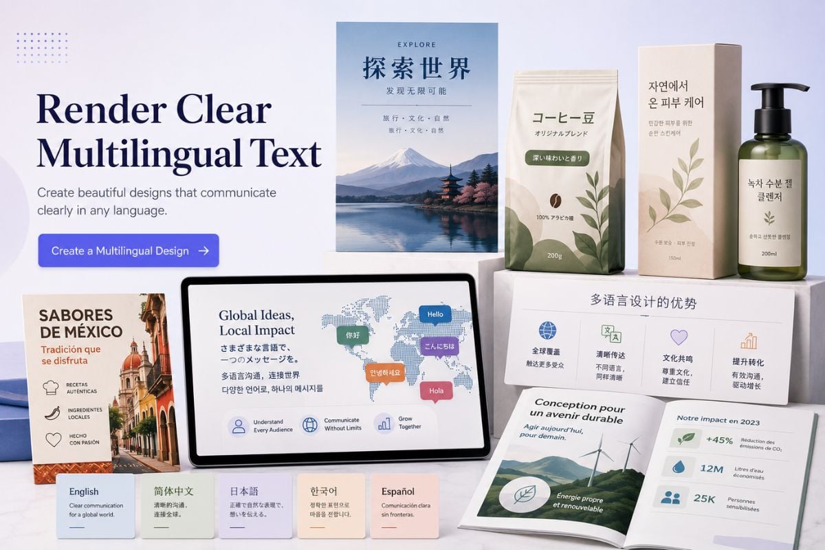 Render Clear Multilingual Text