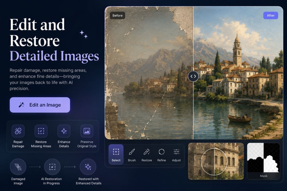 Edit and Restore Detailed Images