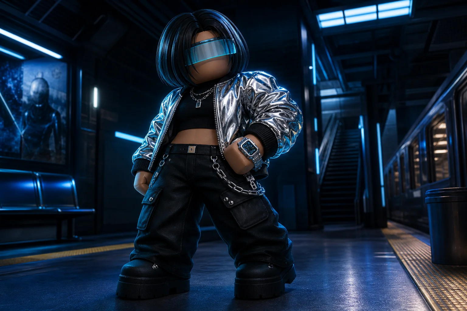 Chrome Cyber Streetwear.webp