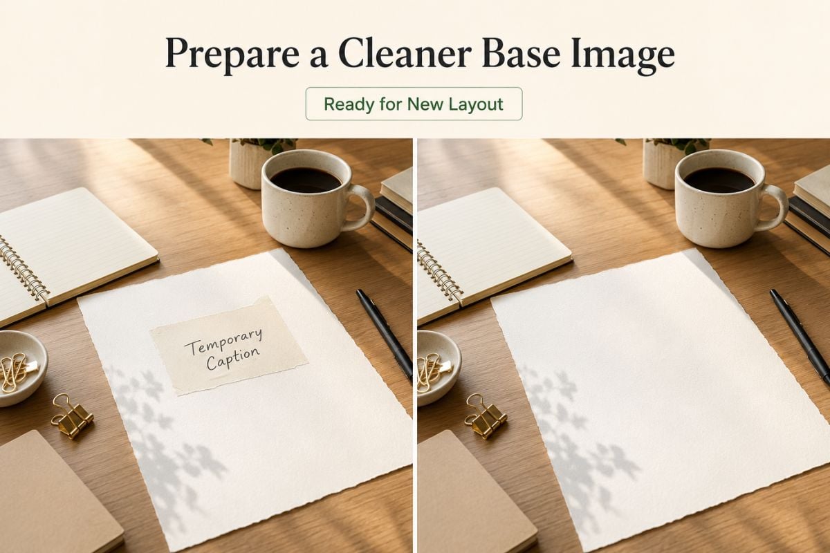 Remove Text From Image example for prepare a cleaner base image