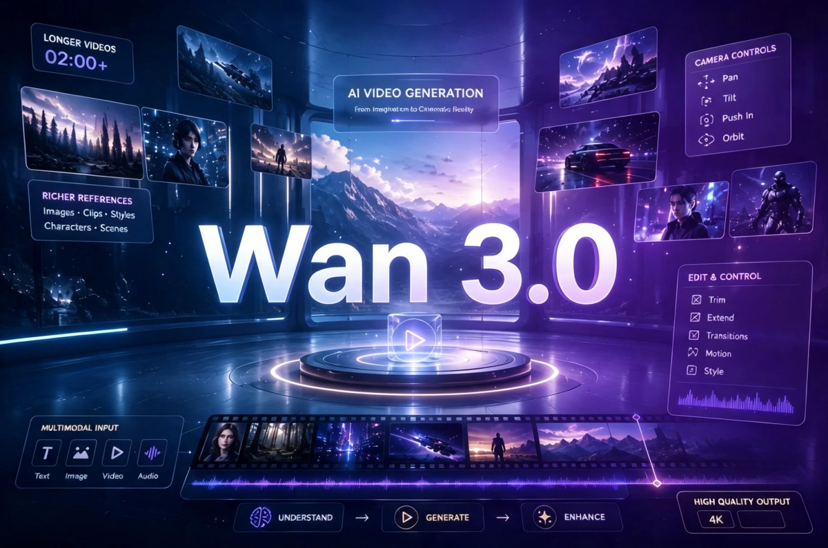 Cover Image for Wan 3.0 评测：我体验了其 30 秒 AI 视频工作流