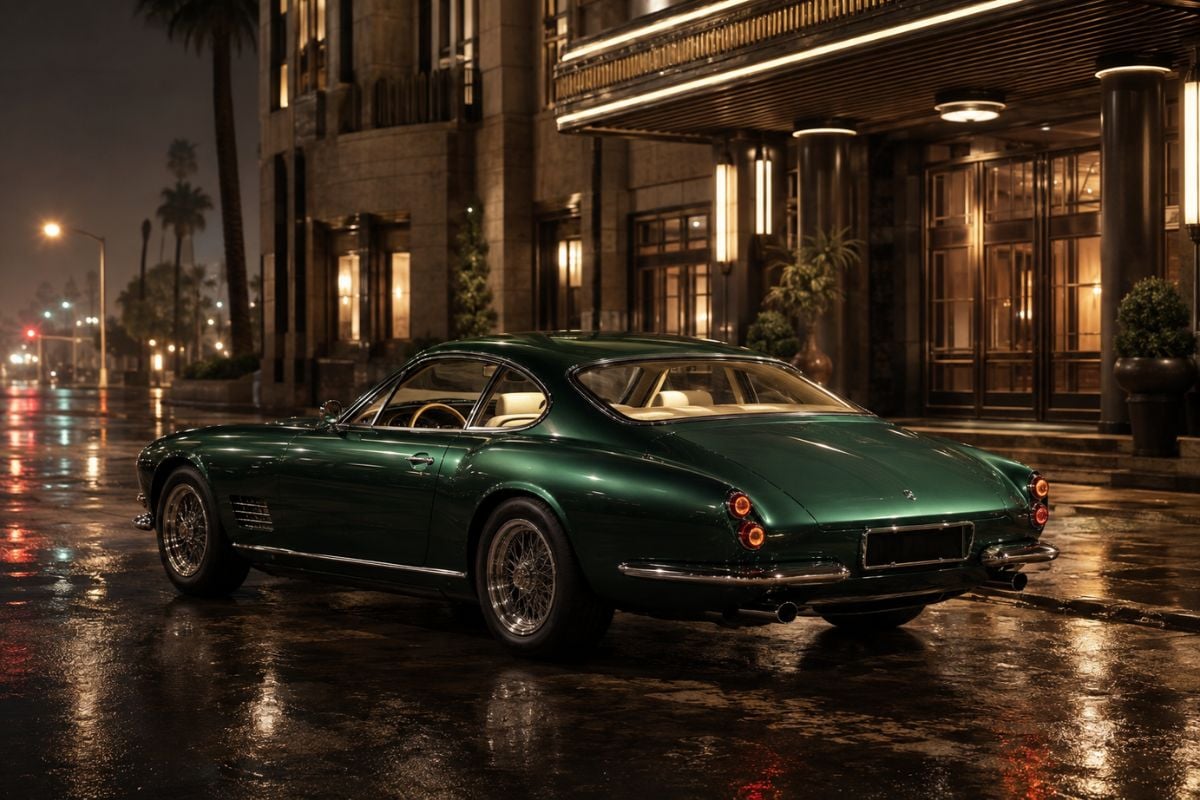 AI car generator vintage luxury coupe example