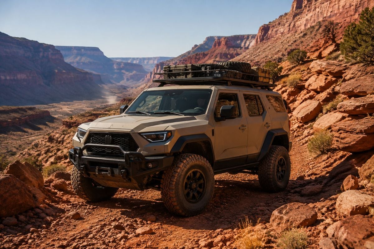 AI car generator off-road expedition vehicle example