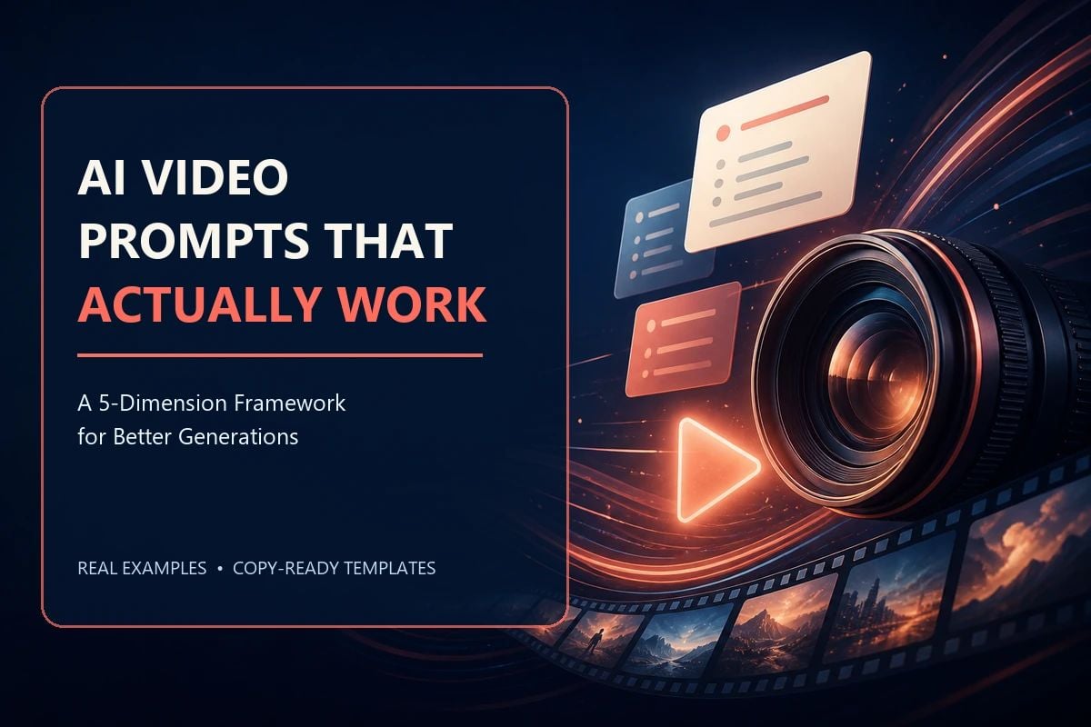 Cover Image for How to Write AI Video Prompts That Actually Work: A 5-Dimension Framework