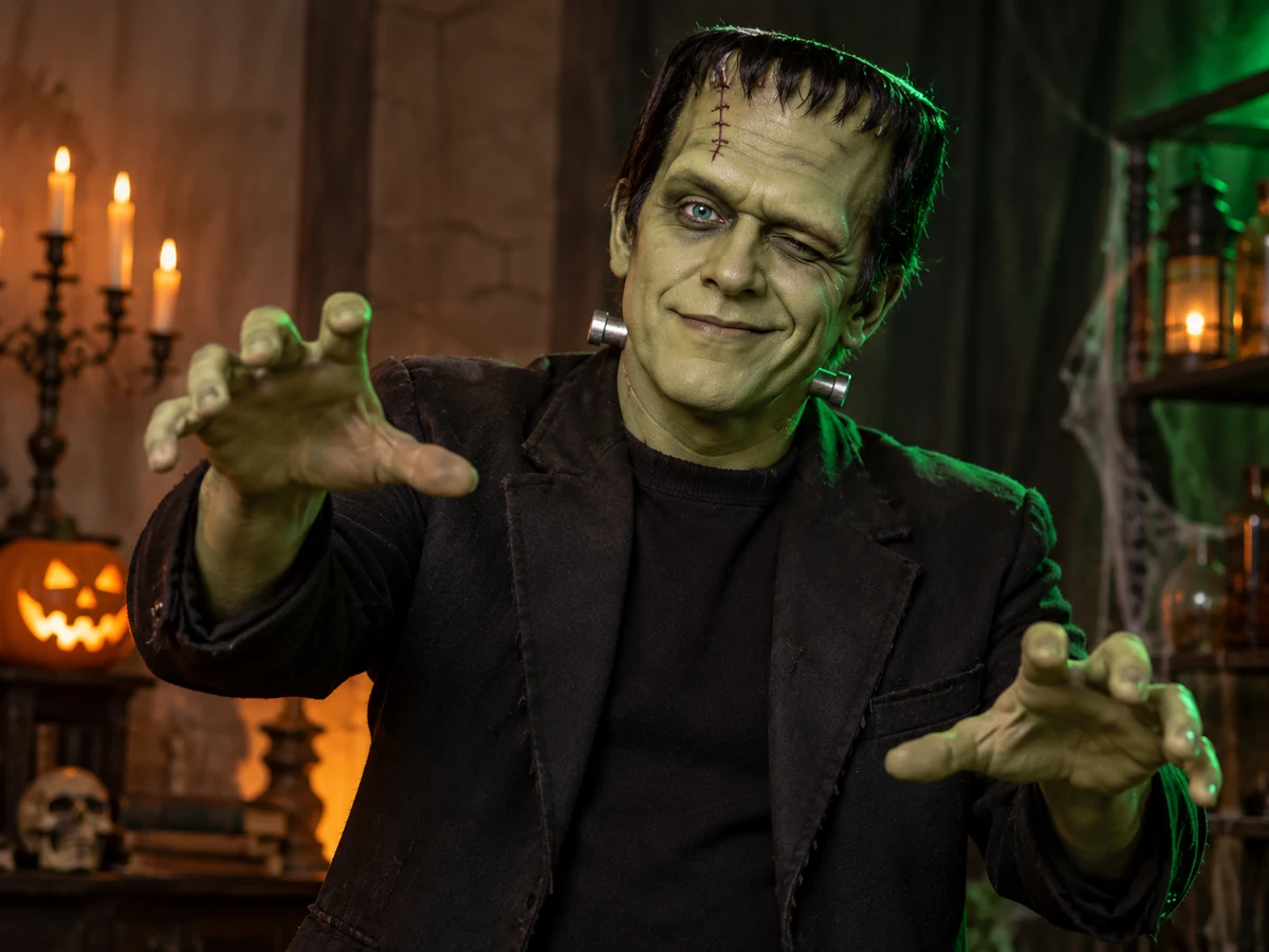 Generated example: friendly Frankenstein-inspired portrait