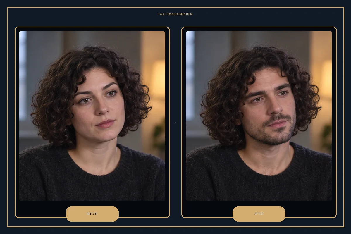 Before-and-after illustration: Vozo AI plan a complete clip workflow