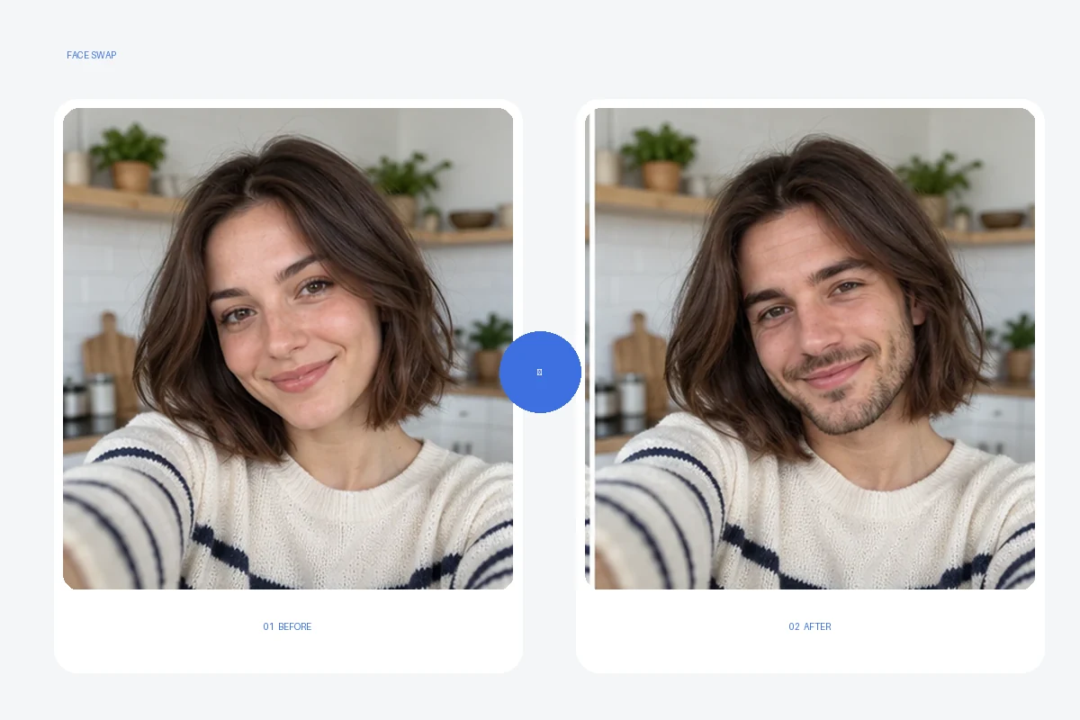 Before-and-after illustration: AI Ease trim a clip for the edit