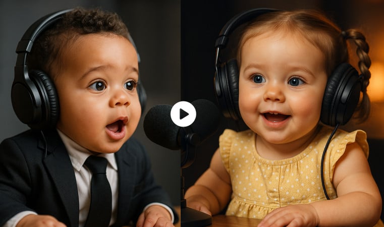 AI Baby Podcast Generator - Create Talking Baby Videos