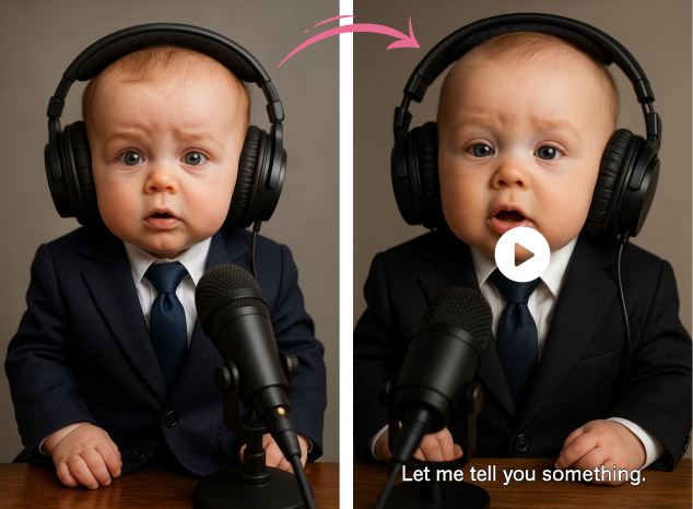 AI Baby Podcast Generator - Create Talking Baby Videos