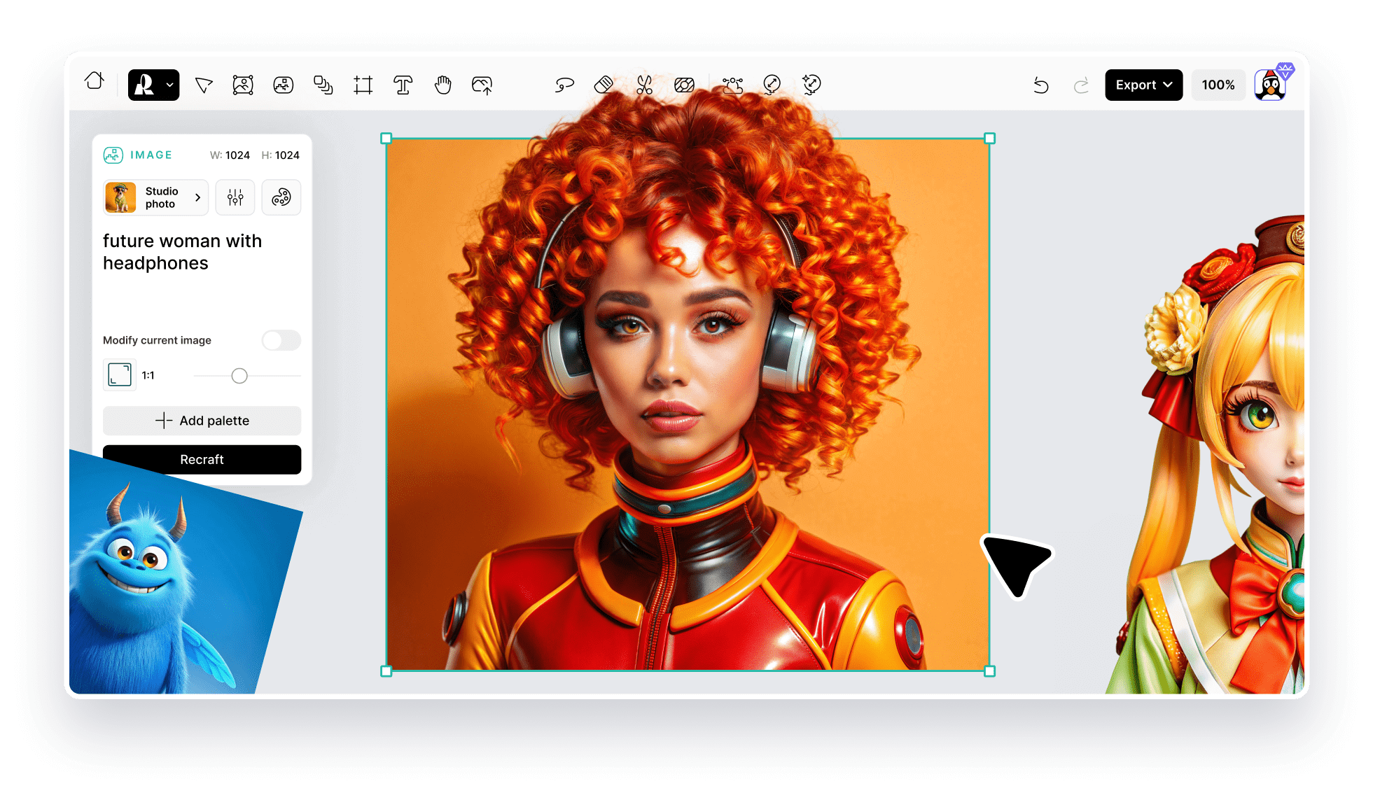 Create Unique Character Art by Recraft AI
